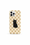 MOOD | YELLOW CHECKERED BLACK CAT CASE 56